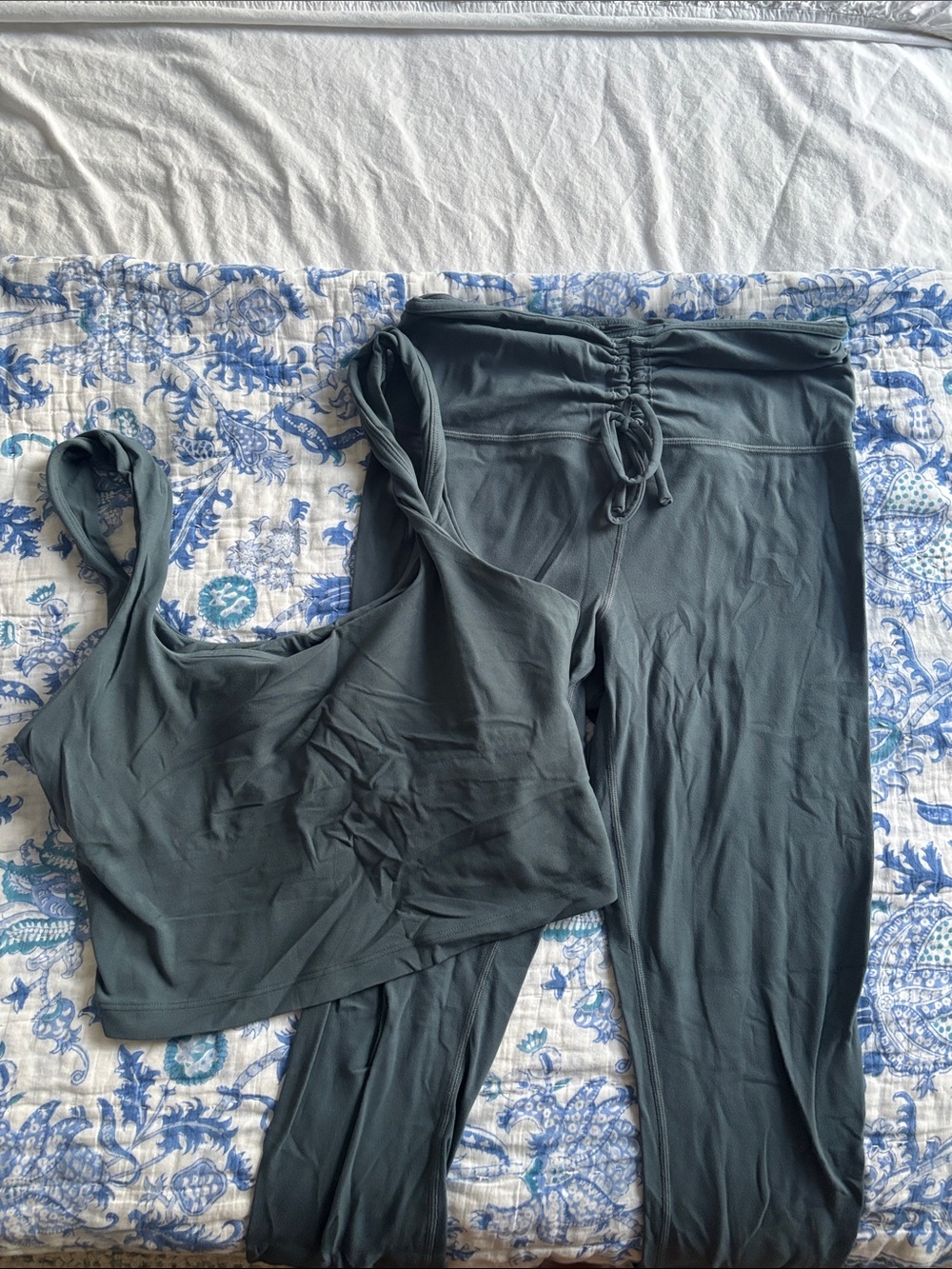 Athlete Dark Teal Workout Set - Both pieces M